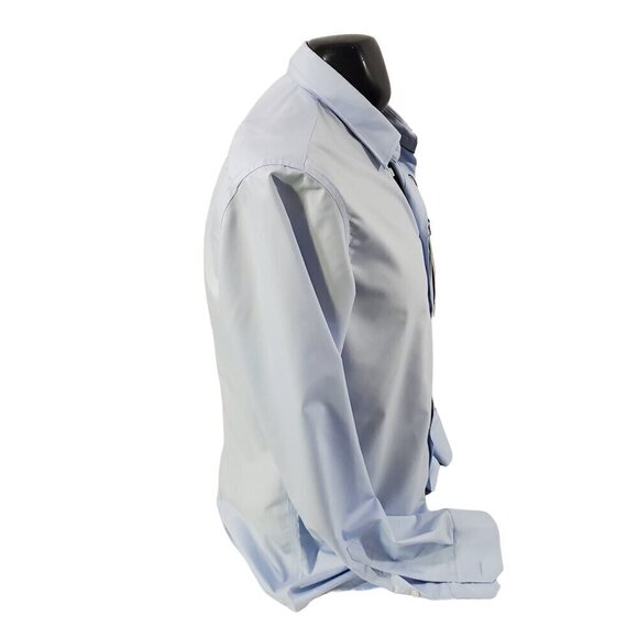 Routine Men’s Slim Fit Blue Button Front Long Sleeve Shirt – Size 2XL NWT - Picture 6 of 14